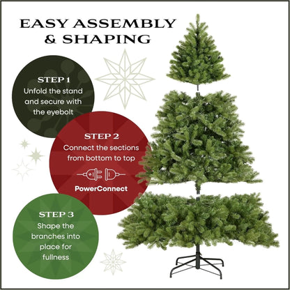 HOME AND PARTY RRD0240 Artificial Christmas Tree  (Green, Pine, 300 cm)